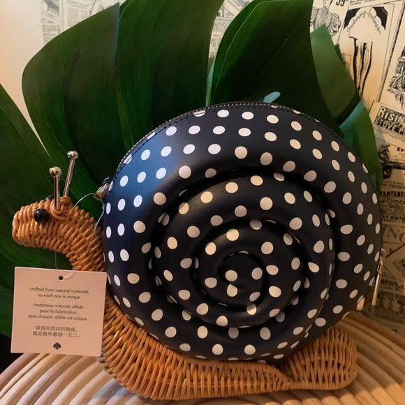 Enchanted Forest Wicker Scarlet Snail Kate Spade - Picture 13 of 15